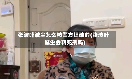 张波叶诚尘怎么被警方识破的(张波叶诚尘会判死刑吗)-第2张图片