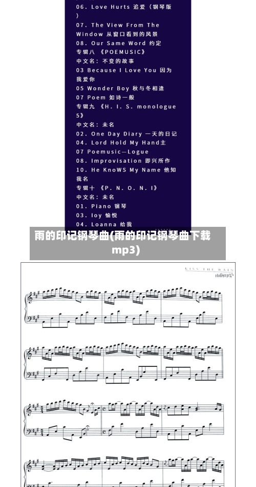 雨的印记钢琴曲(雨的印记钢琴曲下载mp3)-第3张图片