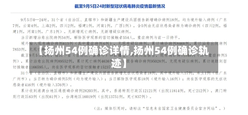 【扬州54例确诊详情,扬州54例确诊轨迹】-第3张图片