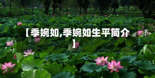 【季婉如,季婉如生平简介】