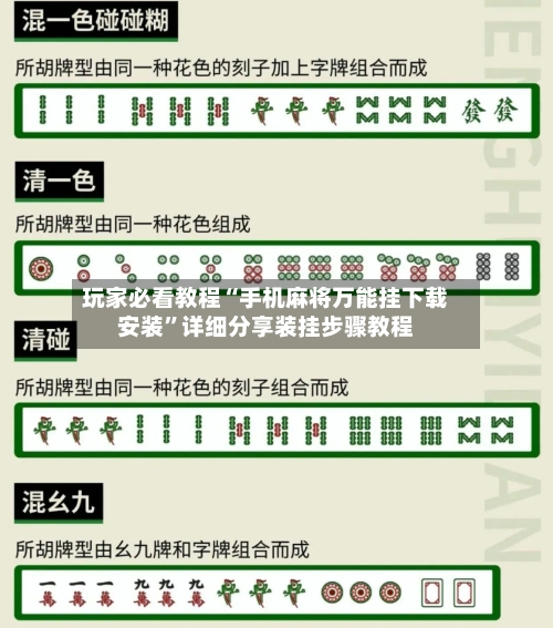 玩家必看教程“手机麻将万能挂下载安装	”详细分享装挂步骤教程-第2张图片