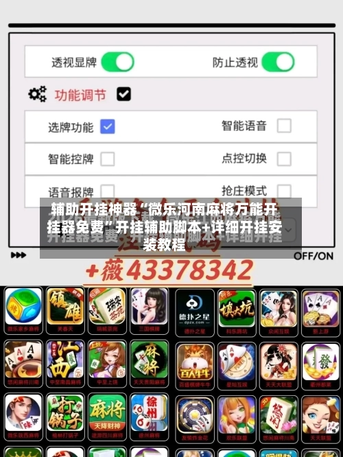 辅助开挂神器“微乐河南麻将万能开挂器免费”开挂辅助脚本+详细开挂安装教程-第2张图片