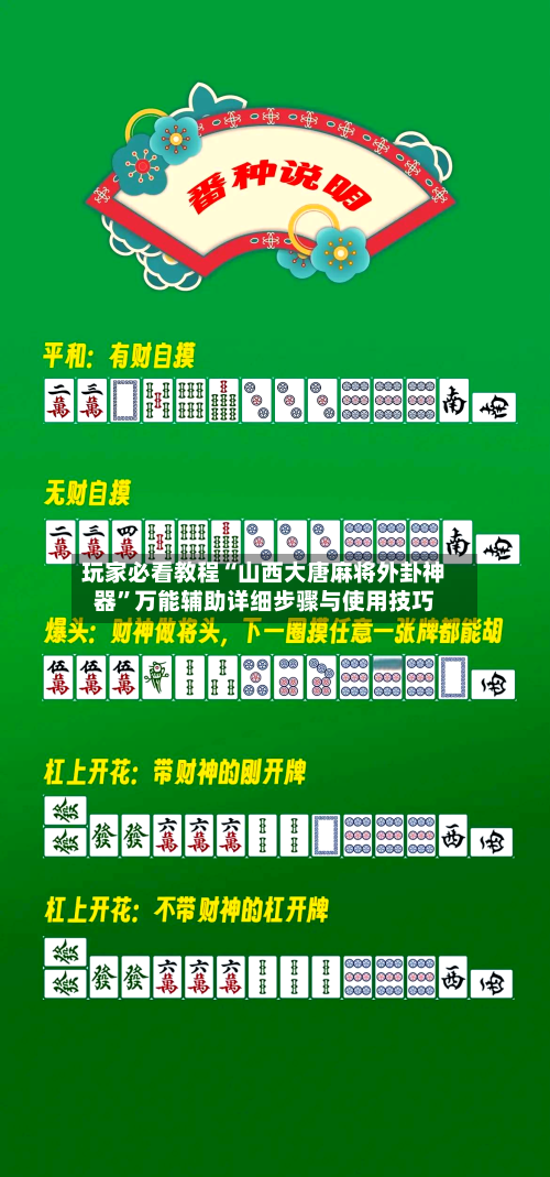 玩家必看教程“山西大唐麻将外卦神器”万能辅助详细步骤与使用技巧-第2张图片
