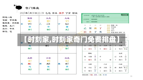 【时刻家,时刻家奇门免费排盘】
