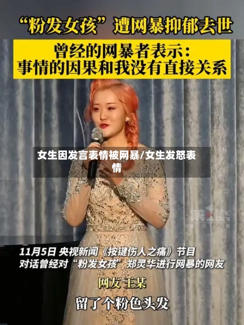 女生因发言表情被网暴/女生发怒表情-第3张图片