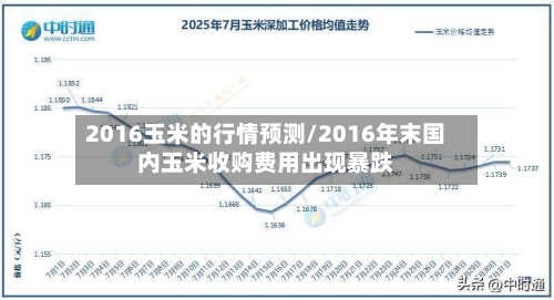 2016玉米的行情预测/2016年末国内玉米收购费用出现暴跌