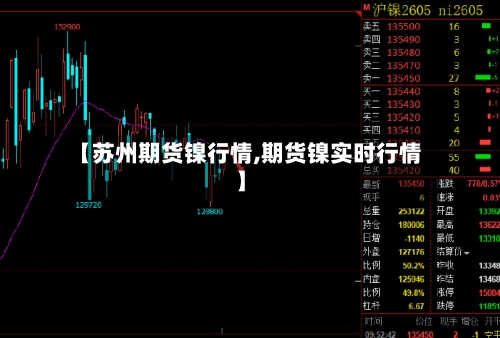 【苏州期货镍行情,期货镍实时行情】
