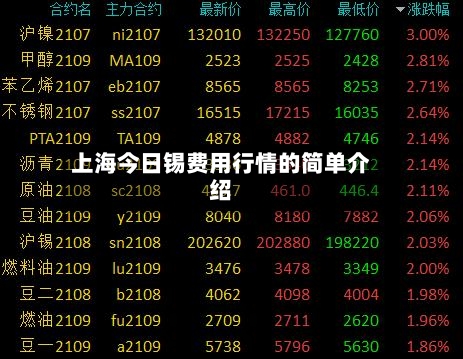 上海今日锡费用行情的简单介绍-第2张图片