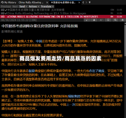 商品爆发费用走势/商品暴涨的因素