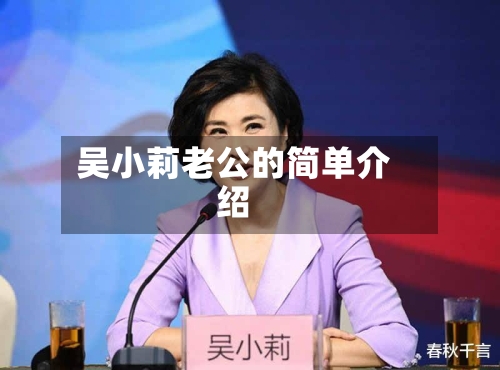 吴小莉老公的简单介绍-第3张图片