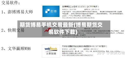 期货博易手机交易最新(博易期货交易软件下载)-第2张图片