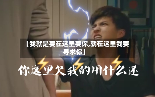 【我就是要在这里要你,就在这里我要寻求你】-第2张图片