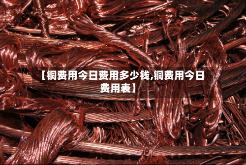 【铜费用今日费用多少钱,铜费用今日费用表】-第3张图片