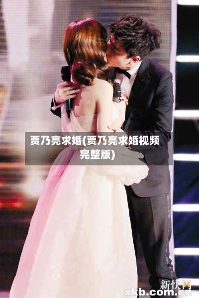 贾乃亮求婚(贾乃亮求婚视频完整版)-第2张图片