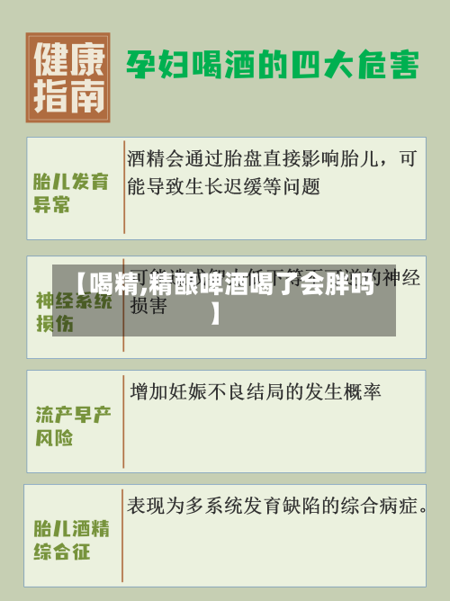 【喝精,精酿啤酒喝了会胖吗】-第2张图片