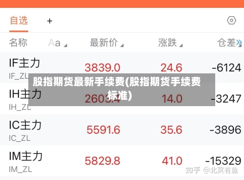 股指期货最新手续费(股指期货手续费标准)-第2张图片