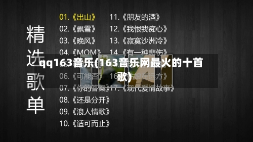 qq163音乐(163音乐网最火的十首歌)