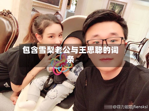 包含雪梨老公与王思聪的词条-第2张图片