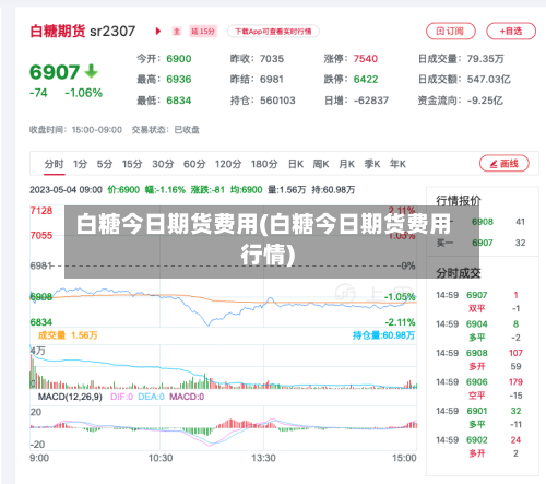 白糖今日期货费用(白糖今日期货费用行情)